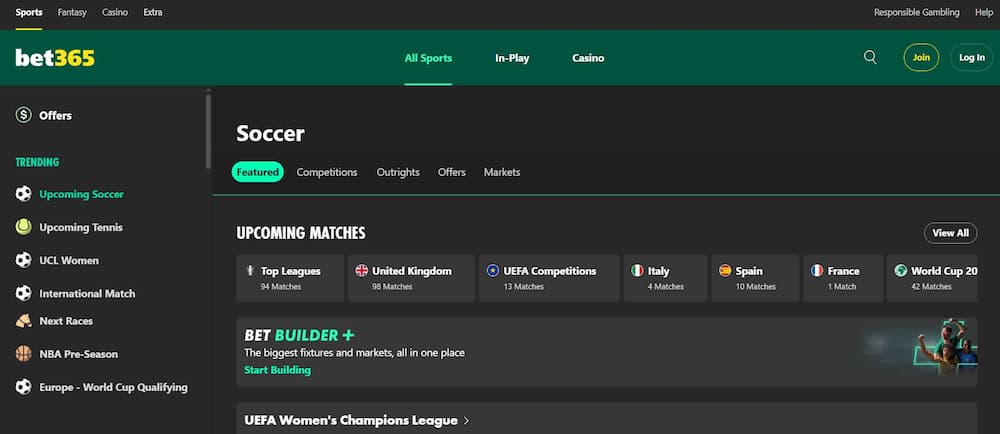 Beste voetbal goksite van Nederland bet365