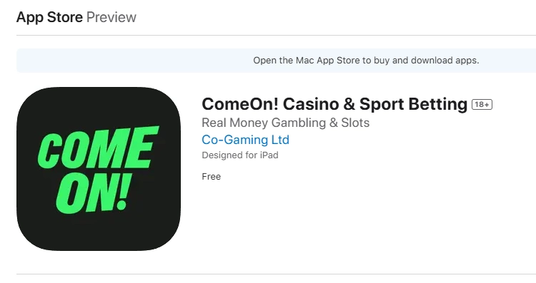 ComeOn! Casino & Sport App