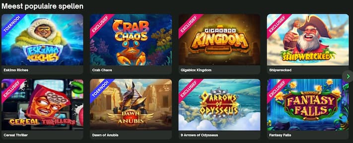 Spelaanbod in op HiPay casino sites