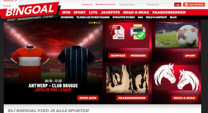 Bingoal Sport – Beste Belgische bookmaker algemeen