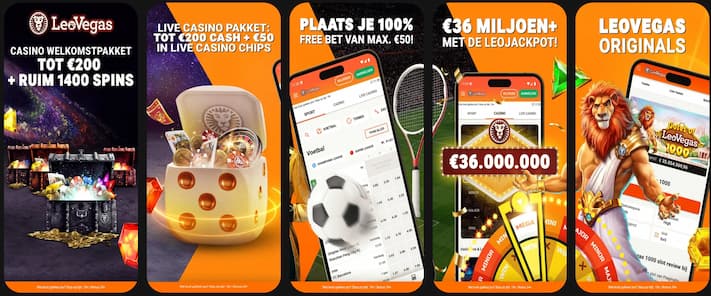 LeoVegas App voor mobiel