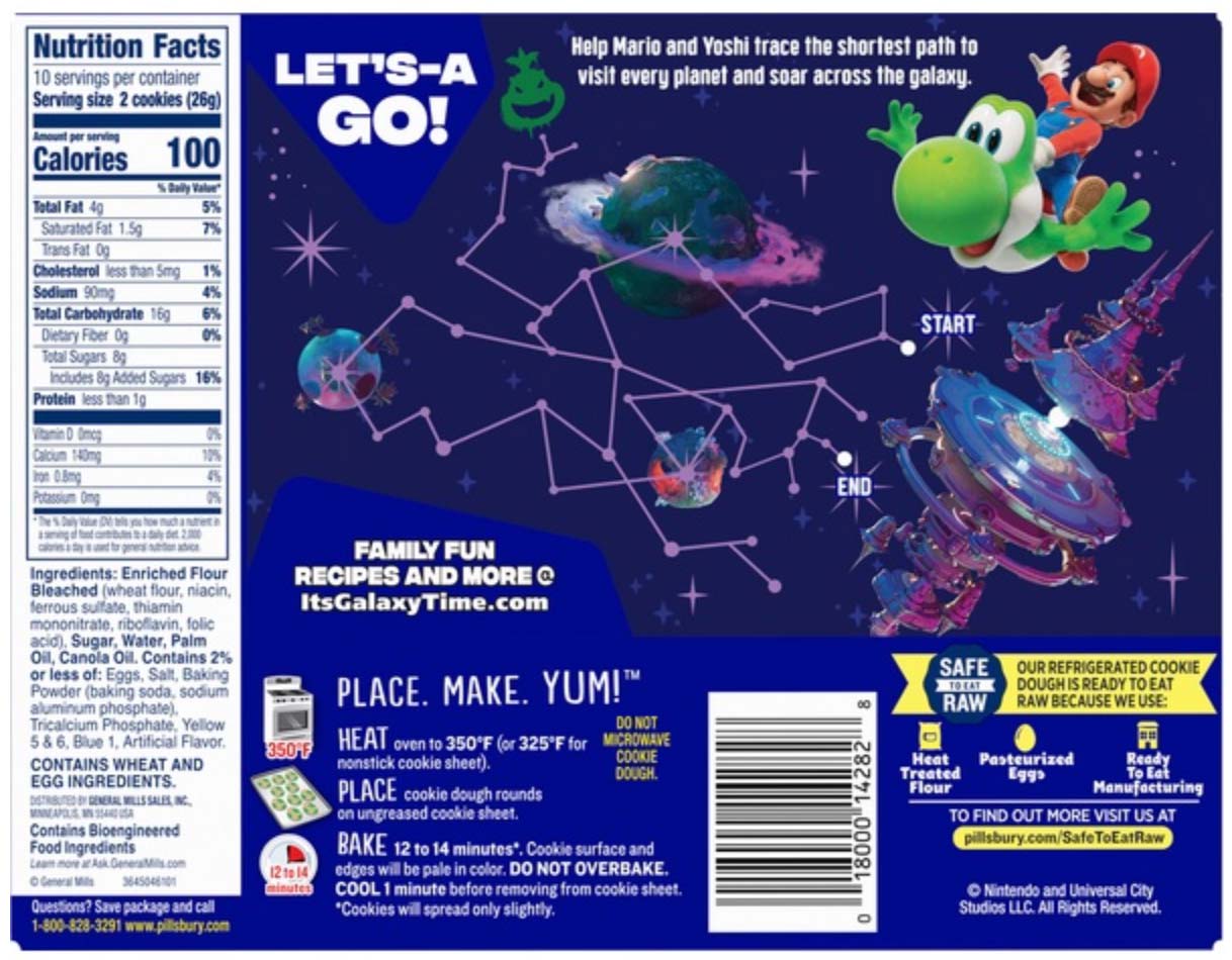 Yoshi Super Mario Galaxy Movie lek achterkant