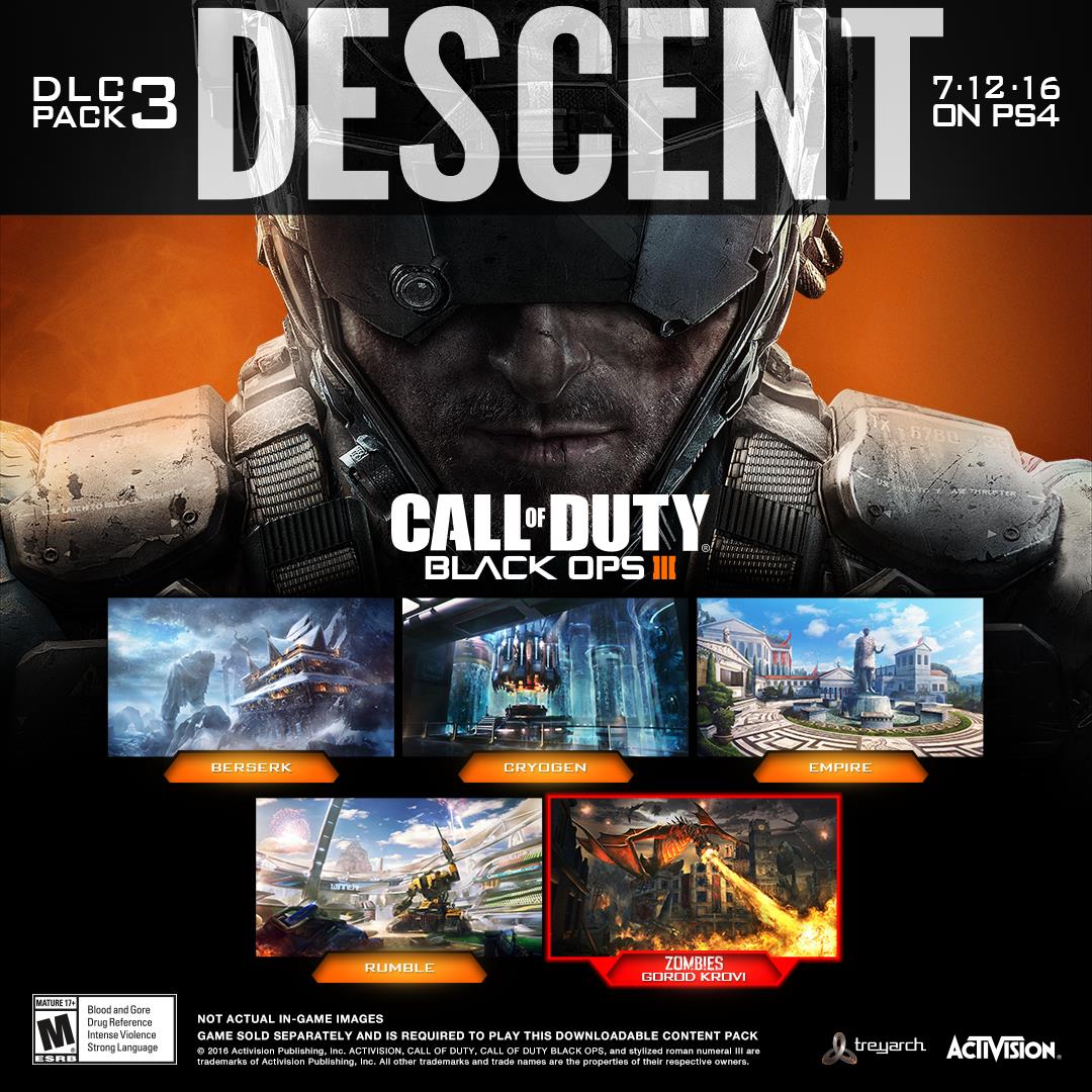 Alle details Call of Duty: Black Ops III Descent DLC bekendgemaakt