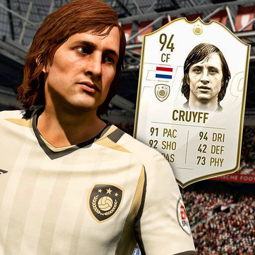 Johan Cruijff hoort bij de besten', maar in FIFA bij lange na niet