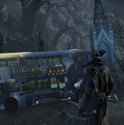 Bijzondere Elden Ring bus gespot in Londen