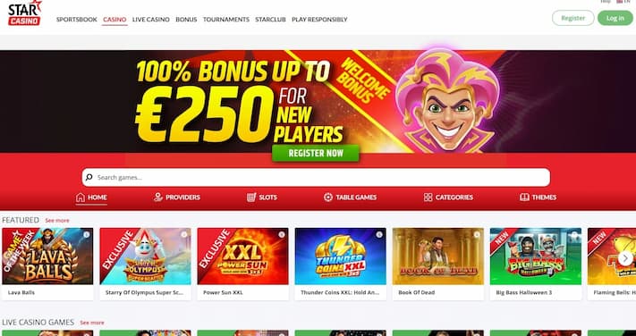 Starcasino mobiele app met live wedmarkten WK voetbal