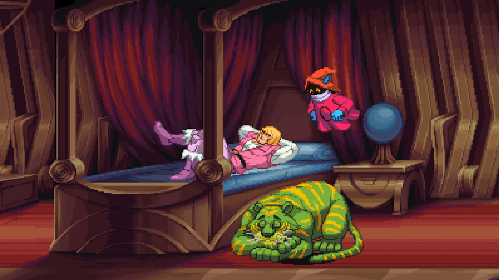 He-Man op bed.