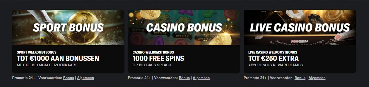 BetMGM welkomsbonussen