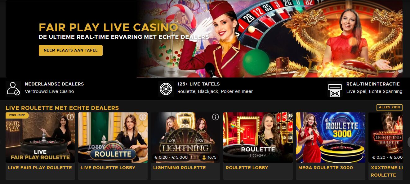 Fair Play Casino live games