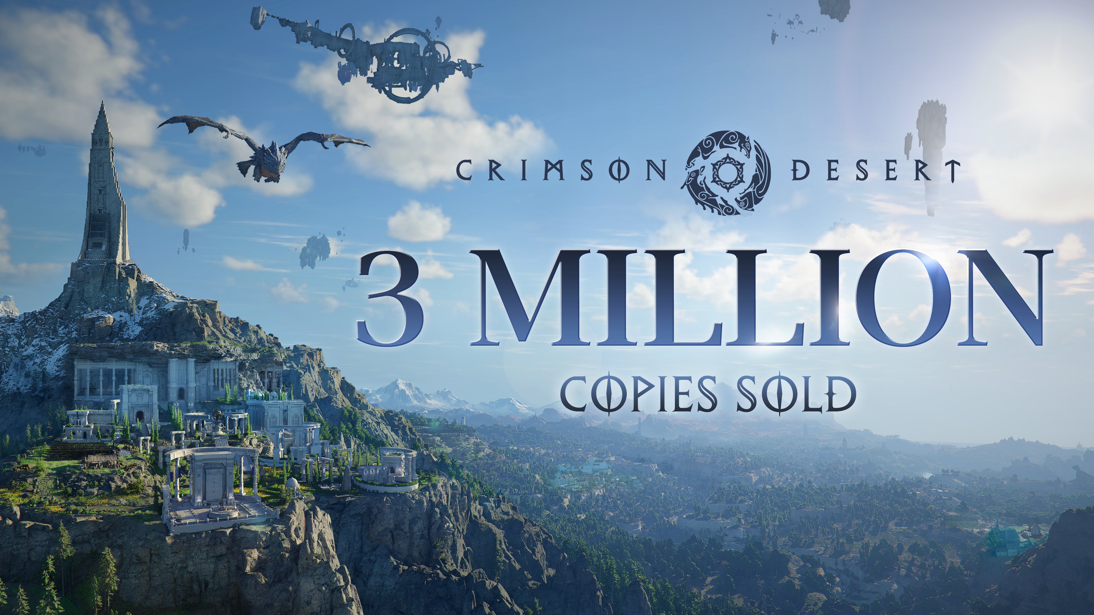 Crimson Desert 3 miljoen keer verkocht.